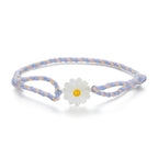 925 Sterling Silver Plated Platinum Deep Seashell Bracelet 24cm Adjustable for Women
