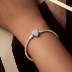 925 Sterling Silver Bracelet 17.0cm Inner Diameter for Women