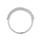 925 Sterling Silver Moissanite 0.03ct Ring Size 6A for Women