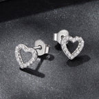 925 Sterling Silver Moissanite 0.10 Carat Earrings for Women
