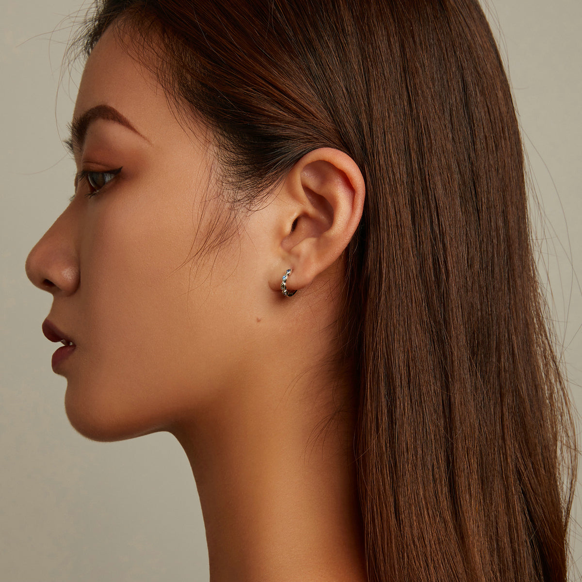925 Sterling Silver Pavé Setting Earrings with CZ Stone