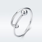 925 Sterling Silver Rings 0.4cm Width for Women