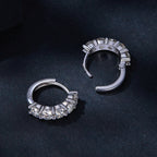 925 Sterling Silver 0.20 Carat Moissanite Earrings for Women