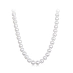 925 Sterling Silver White Gold Plated 39-45.5cm Quality Shell Pearl Necklace for Women