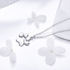 925 Sterling Silver Necklace with SCN Pendant 1.5x1.4cm for Women
