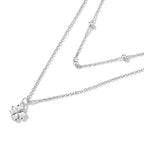 925 Sterling Silver Adjustable Necklace with Pendant for Women