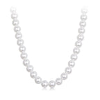 925 Sterling Silver White Gold Plated 39-45.5cm Quality Shell Pearl Necklace for Women