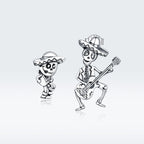 S925 Oxidized Silver Earrings Size 1.5*1cm, 2.4*1.3cm for Women