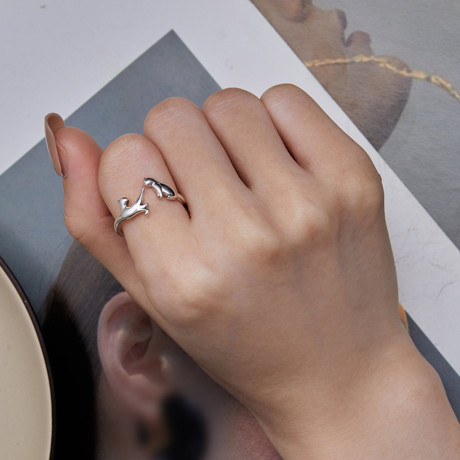 S925 Oxidized Silver 1.8mm Ring