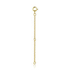 925 Sterling Silver + Plated Platinum 10cm Extension Chain Necklace