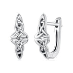 925 Sterling Silver Oxidized Silver Hoop Earrings 1.4*0.5cm for Women