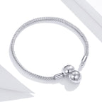 925 Sterling Silver Plated Platinum 17cm Bracelet for Men