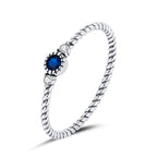 925 Sterling Silver Oxidized Silver CZ Pavé Setting Ring Size 6.0 for Women