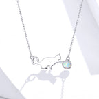 925 Sterling Silver Necklace 40-45cm for Women