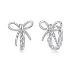 925 Sterling Silver Earrings with White Gold Plating for Women