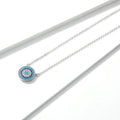 925 Sterling Silver Necklace 40+5cm Pendant 1.2*1.2cm for Women