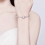 925 Sterling Silver Adjustable Bracelet Style Nan Size 17cm for Men