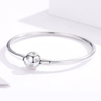 925 Sterling Silver Adjustable Bracelet Style Nan Size 17cm for Men