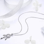 925 Sterling Silver Necklace 36-45cm with Pendant for Women