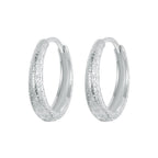 925 Sterling Silver Earrings 16*3mm with Platinum Plating for Women
