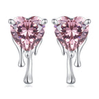 925 Sterling Silver CZ Earrings with Pavé Setting for Women
