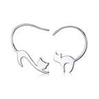 925 Sterling Silver Earrings for Women - 3*2.5cm, Platinum Plated