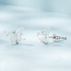 925 Sterling Silver Earrings with Resin and Oxidized Silver for Women