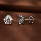 S925 Sterling Silver 2.00 Carat Moissanite Earrings for Women