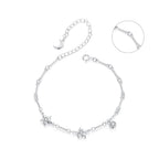 925 Sterling Silver White Gold Plated CZ Bracelet for Women