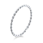 925 Sterling Silver Plated Platinum Ring Size 6.0 for Women