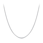 925 Sterling Silver White Gold Plated 40+5cm Necklace for Women