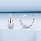 925 Sterling Silver White Gold Plated Earrings for Women
