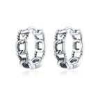 925 Sterling Silver Oxidized Earrings for Women