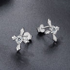 925 Sterling Silver 0.30 Carat Genuine Moissanite Earrings for Women
