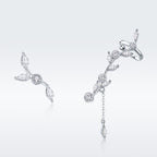 925 Sterling Silver Earrings with Platinum Plating and CZ for Women