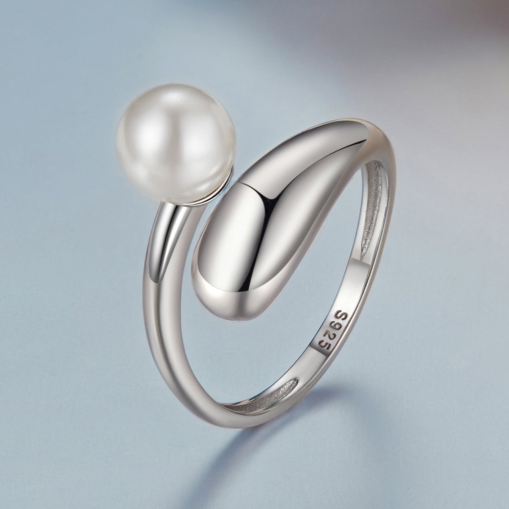 925 Sterling Silver Quality Shell Pearl Ring for Women