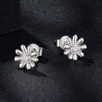 925 Sterling Silver Moissanite 0.3cm Earrings for Women