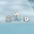 925 Sterling Silver Earrings with Pavé Setting CZ in Oxidized Finish