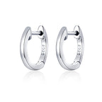 925 Sterling Silver Plated Black Gold Earrings for Women