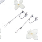 S925 Sterling Silver Plated Platinum Earrings for Women