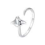 925 Sterling Silver & Plated White Gold 1.7mm Ring for Men