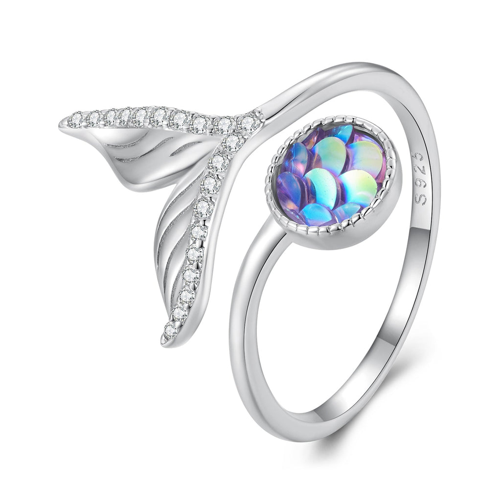 Anillo de plata esterlina 925 con pavé de circonitas para mujer