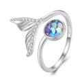 Anillo de plata esterlina 925 con pavé de circonitas para mujer