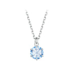 925 Sterling Silver Moissanite 6.5mm Diamond-like Pendant Necklace for Women