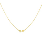 925 Sterling Silver + Plated White Gold Necklace 40cm for Women