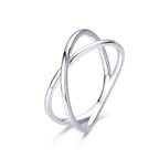 925 Sterling Silver Plated Platinum Ring Size 5.0 for Women