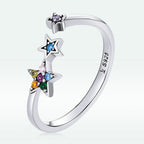 925 Sterling Silver Oxidized Pavé Setting CZ Ring