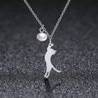 925 Sterling Silver 0.6 Carat Pearl Necklace for Women