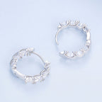 925 Sterling Silver Earrings with Pavé Setting CZ for Women