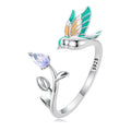925 Sterling Silver 0.06in Pave Setting CZ Ring